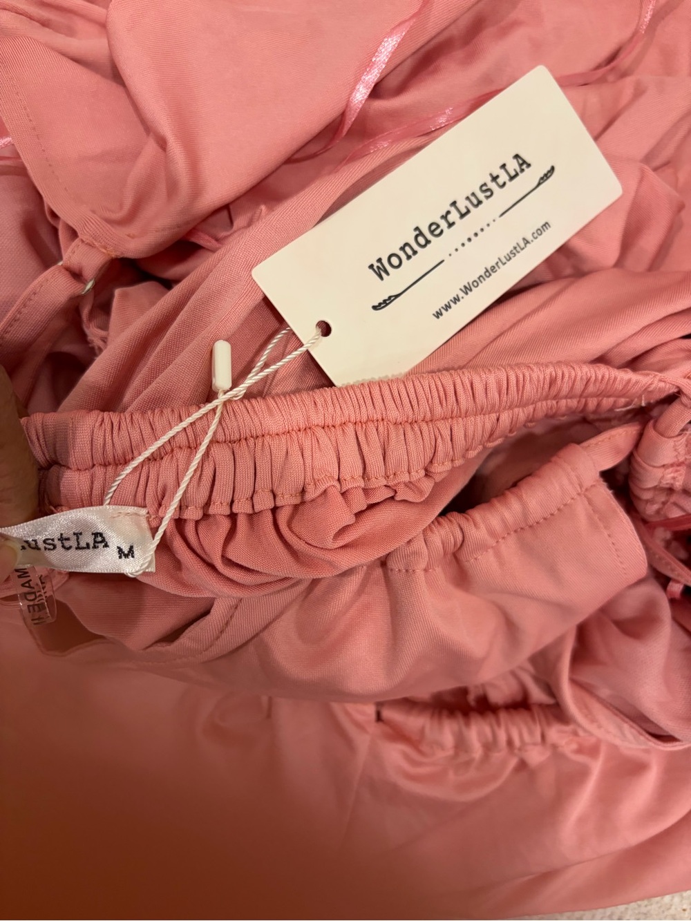 Women’s Halter Cutout Maxi Dress in Dusty Rose - Picture 8 of 8